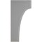 Ekena Millwork 3 1/2"W x 4"D x 8"H Clarksville Wood Vintage Decor Bracket, Pebble Grey BKTWD04X04X08CVPG - alternate 2
